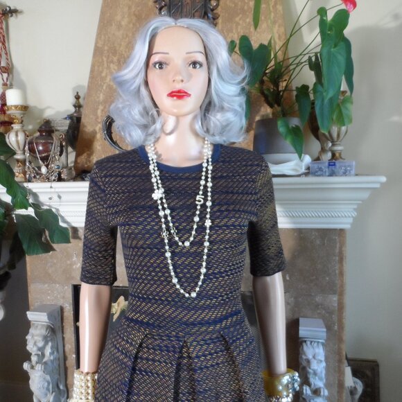 M Missoni Black & Copper Metallic Knit Pleated Dress – IT 42 / US 6 - Picture 5 of 16